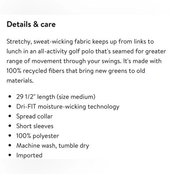 Men’s Nike golf dry fit polo - Picture 5 of 5